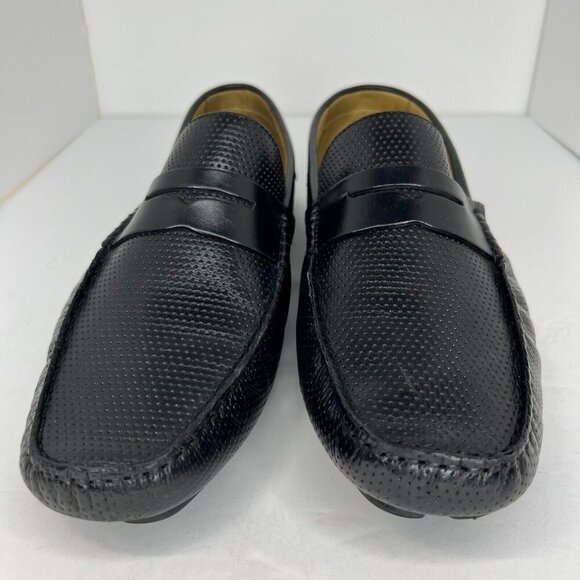 Mercanti Fiorentini MF-3601 Black Relax Slip-On Leather Size 12M Driving Loafers - Picture 3 of 9